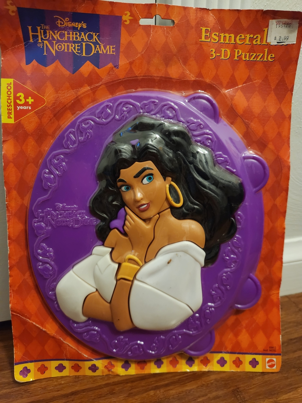 New Vintage Disney's Hunchback of Notre Dame Esmeralda 3-D Puzzle Collectible